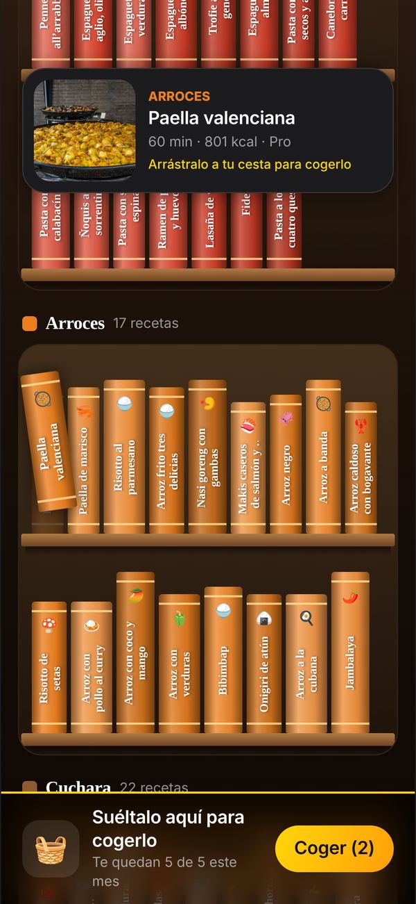 Biblioteca de recetas de JAN